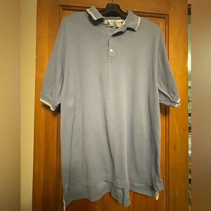L.L. Bean Pale Blue Short Sleeve Polo Men’s Size Large